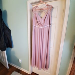 Blush Lace long gown